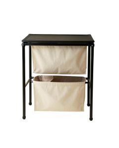 Bay Dale Laundry Sorting Station With Plain Removable Bags - Black