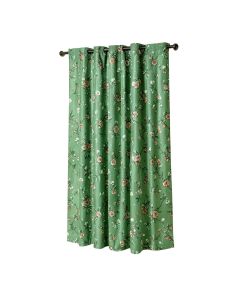 Beaded Floral/Flower Semi-Sheer Thermal Single Curtain Panel (synthetic illustration; no displayed measurements)