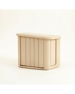 Maple Crossing Narrow Outdoor Storage Bench - Beige (synthetic illustration; no displayed measurements)