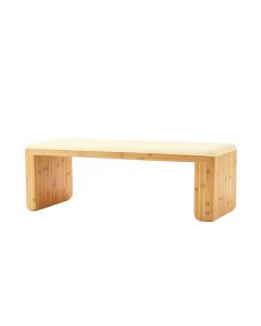 Slate Bluff Indoor Bench - Cream (synthetic illustration; no displayed measurements)