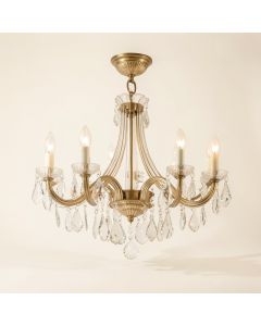 Zak 5 - Light Shaded Classic / Traditional Chandelier (synthetic illustration; no displayed measurements)