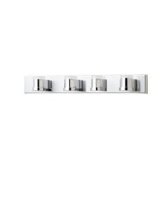 Mcgough 4 - Light Dimmable Polished Chrome Vanity Light (synthetic illustration; no displayed measurements)