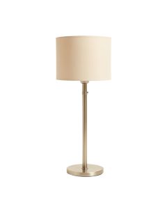Cliff Canyon Floor Lamp With A Plain Fabric Shade - Beige (synthetic illustration; no displayed measurements)