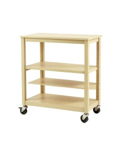Aspen Brook Empty Rolling Workshop Cart - Beige (synthetic illustration; no displayed measurements)