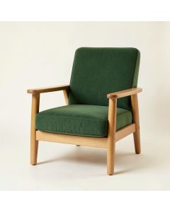 River Falls Upholstered Armchair - Green (synthetic illustration; no displayed measurements)