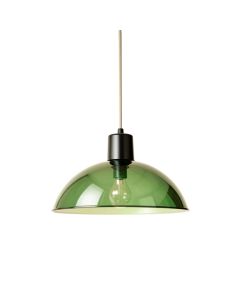 Vale Branch Pendant Light Suspended From One Plain Cable - Green