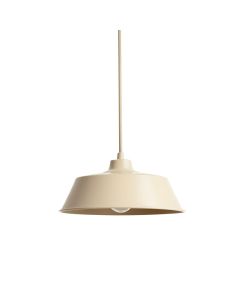 Ash Bluff Pendant Light Suspended From One Plain Cable - Beige (synthetic illustration; no displayed measurements)