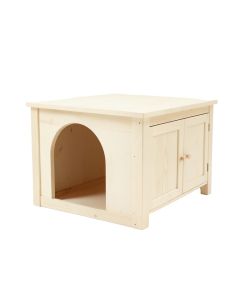 Alder Dell Empty Furniture-Style Litter Enclosure - Ivory (synthetic illustration; no displayed measurements)