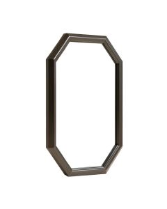 Kate And Laurel Calter Large Elongated Octagon Frame Wall Mirror