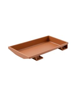 Sage Crest Empty Under-Desk Cable Tray - Terracotta (synthetic illustration; no displayed measurements)