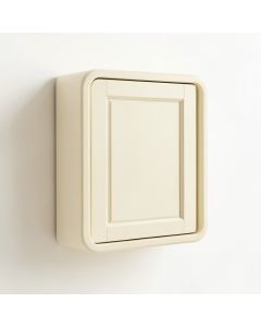 River Crest Wall-Mounted Entry Cabinet - Cream (synthetic illustration; no displayed measurements)