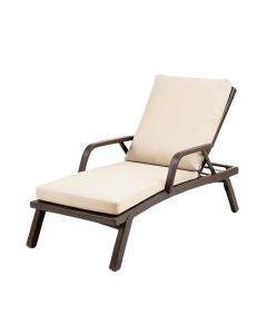 Cloine Patio Reclining Chaise Lounge With Cushion