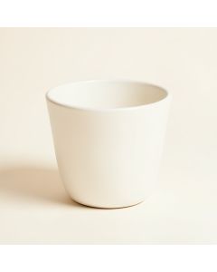 Happy Planter Planter , 14.3 '' X 14 '' X 9.4 '' , Sparking White (synthetic illustration; no displayed measurements)