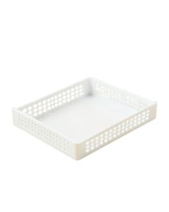 Moss Field Empty Under-Desk Cable Tray - White (synthetic illustration; no displayed measurements)