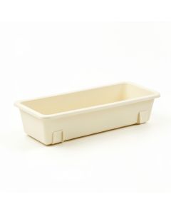 Olive Branch Empty Railing Planter With Integral Brackets - Ivory (synthetic illustration; no displayed measurements)