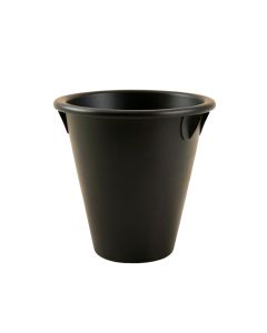 Bay Crossing Empty Railing Planter With Integral Brackets - Black