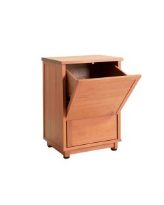 Rowan Arc Freestanding Pull-Out Hamper Cabinet - Terracotta (synthetic illustration; no displayed measurements)