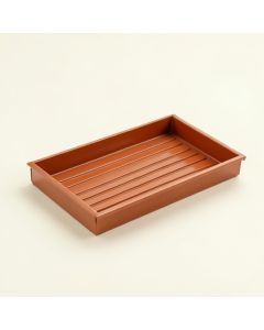 Shore Brook Empty Under-Desk Cable Tray - Terracotta (synthetic illustration; no displayed measurements)