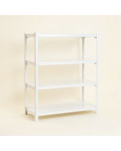 69 '' H X 68 '' W X 27.5 '' D 4 Shelf Shelving Unit (synthetic illustration; no displayed measurements)