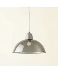 Stone Crossing Pendant Light Suspended From One Plain Cable - Gray (synthetic illustration; no displayed measurements)