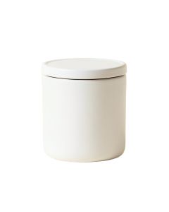 Aspen Bend Storage Canister With Lid - White (synthetic illustration; no displayed measurements)