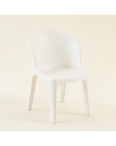 Flint Bridge Small Chair - White (synthetic illustration; no displayed measurements)
