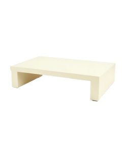 Cove Bridge Desktop Monitor Riser - Cream (synthetic illustration; no displayed measurements)