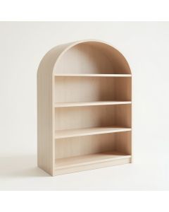Ridge Canyon Freestanding Bookcase - Beige (synthetic illustration; no displayed measurements)