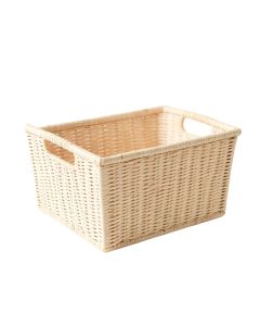 Laurel Canyon Empty Storage Basket - White