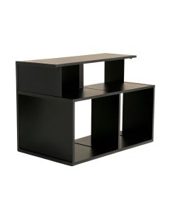 Alder Fold Desktop Shelving Unit - Black (synthetic illustration; no displayed measurements)