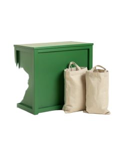 Cove Dell Laundry Sorting Station With Plain Removable Bags - Green (synthetic illustration; no displayed measurements)