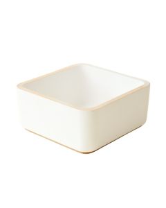 Laurel Bluff Empty Storage Basket - White