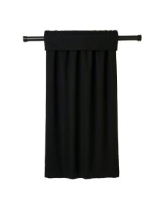 Oslo Home Theater Grade 100 % Solid Blackout Thermal Rod Pocket Single Curtain Panel