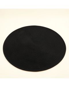 Dawn Crest Round Area Rug - Black (synthetic illustration; no displayed measurements)