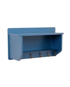 Lake Bend Wall-Mounted Entryway Organizer Shelf - Blue (synthetic illustration; no displayed measurements)