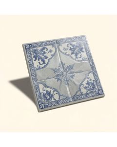 Valencia 8 '' X 8 '' Porcelain Spanish Wall & Floor Tile (synthetic illustration; no displayed measurements)