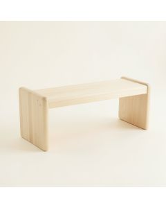 Ash Bluff Indoor Bench - Ivory (synthetic illustration; no displayed measurements)