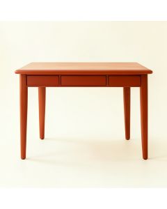 Field Bend Writing Desk - Terracotta (synthetic illustration; no displayed measurements)