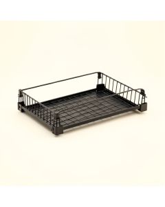 Wren Canyon Empty Under-Desk Cable Tray - Black (synthetic illustration; no displayed measurements)