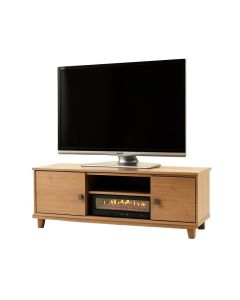Aubriella Tv Stand For Tvs Up To 65 '' With Electric Fireplace Included