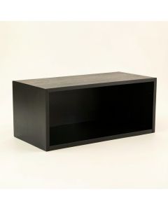 Pine Edge Shoe Storage Bench - Black (synthetic illustration; no displayed measurements)