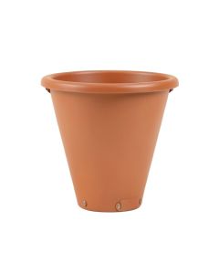 Elm Crossing Empty Railing Planter With Integral Brackets - Terracotta