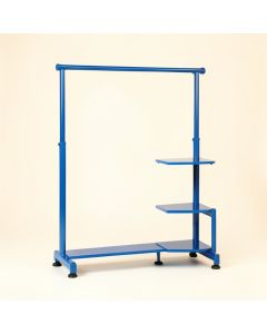 Maple Arc Empty Garment Rack - Blue (synthetic illustration; no displayed measurements)