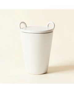 River Crest Storage Canister With Lid - White (synthetic illustration; no displayed measurements)
