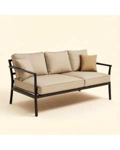 Holborne 80.7 '' Wide Outdoor Patio Sofa With Sunbrella Cushions (synthetic illustration; no displayed measurements)