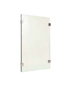 36.5 '' X 78 '' Frameless Fixed Glass Panel (synthetic illustration; no displayed measurements)