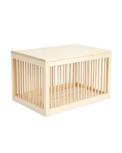 Hazel Branch Empty Furniture-Style Pet Crate - Ivory
