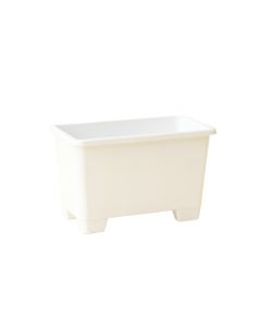 Birch Bend Empty Raised Planter - White (synthetic illustration; no displayed measurements)