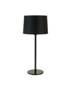 Rowan Arc Floor Lamp With A Plain Fabric Shade - Black (synthetic illustration; no displayed measurements)