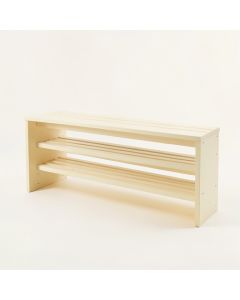 Vale Crossing Shoe Storage Bench - Cream (synthetic illustration; no displayed measurements)
